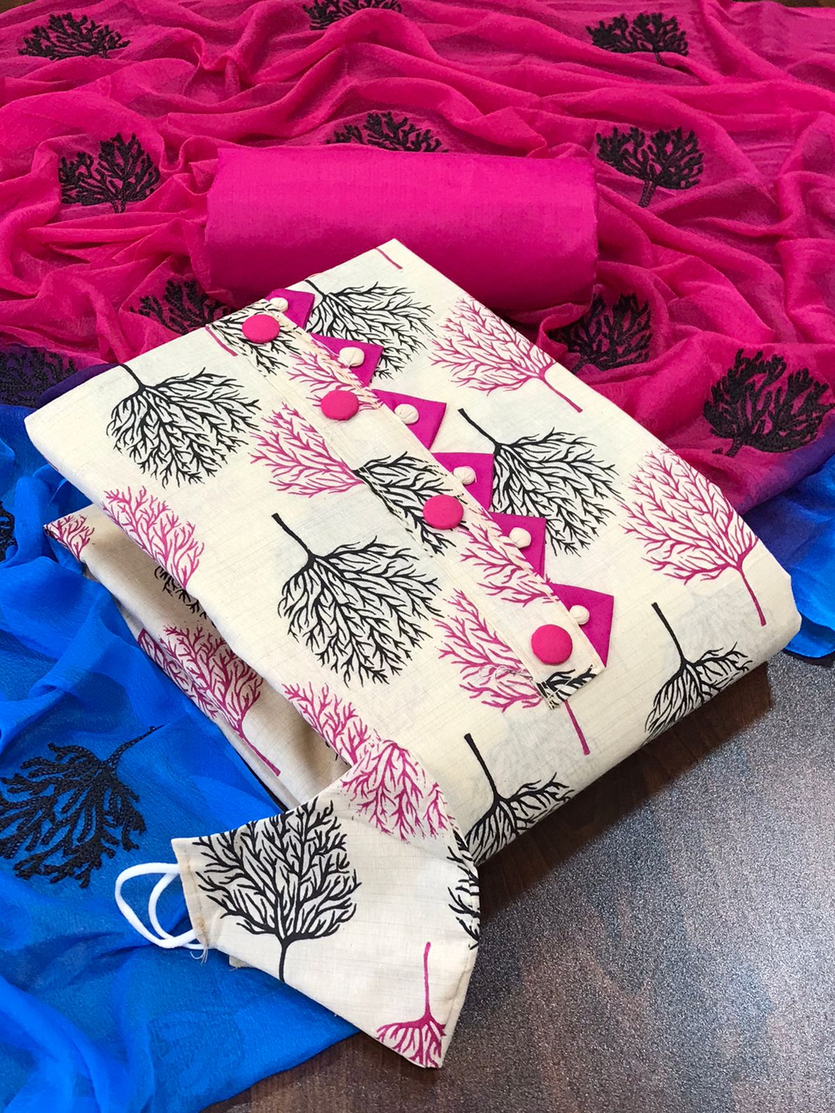 Tcvv Cotton 10 Designer Fancy Casual Wear Cotton Printed  Dress Material